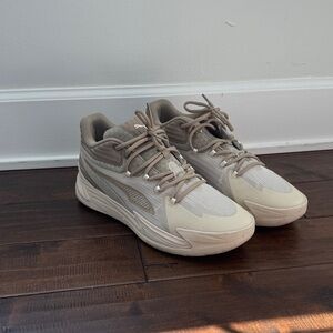 Puma Men's Athletic Shoes in Beige and Taupe